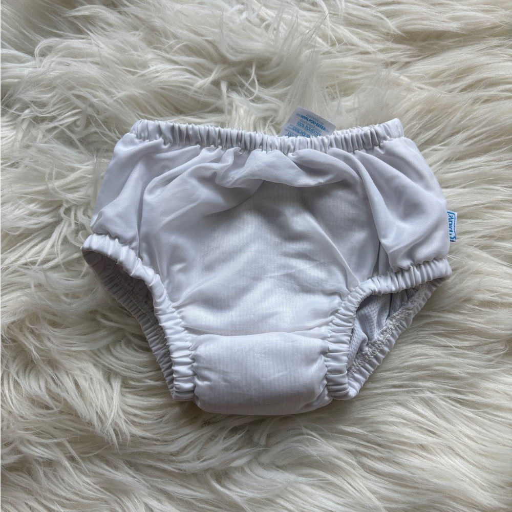 i play. White reusable swim Diaper